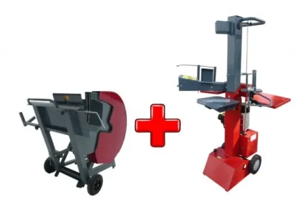 10t elektrischer Holzspalter + E500-Holzsäge